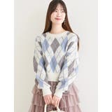 アーガイル柄フェザーシャギープルオーバー | LUDIC PARK | 詳細画像25 