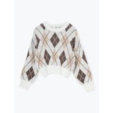 アーガイル柄フェザーシャギープルオーバー | LUDIC PARK | 詳細画像31 