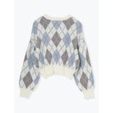 アーガイル柄フェザーシャギープルオーバー | LUDIC PARK | 詳細画像34 