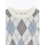 アーガイル柄フェザーシャギープルオーバー | LUDIC PARK | 詳細画像35 