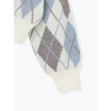 アーガイル柄フェザーシャギープルオーバー | LUDIC PARK | 詳細画像36 