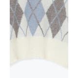 アーガイル柄フェザーシャギープルオーバー | LUDIC PARK | 詳細画像37 