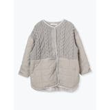 ベージュ | ニットキルティングコート | LUDIC PARK