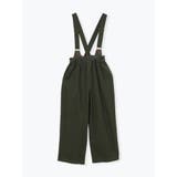 カーキ | ツイルサスペンダー付きワイドパンツ | LUDIC PARK