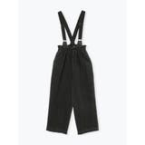 濃グレー | ツイルサスペンダー付きワイドパンツ | LUDIC PARK