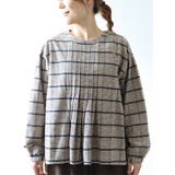 チェック柄フロントタックブラウス | LUDIC PARK | 詳細画像2 