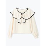 アイボリー | リボンパイピングプルオーバー | LUDIC PARK