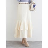 ベルト付きカットツイルマーメイドスカート | LUDIC PARK | 詳細画像1