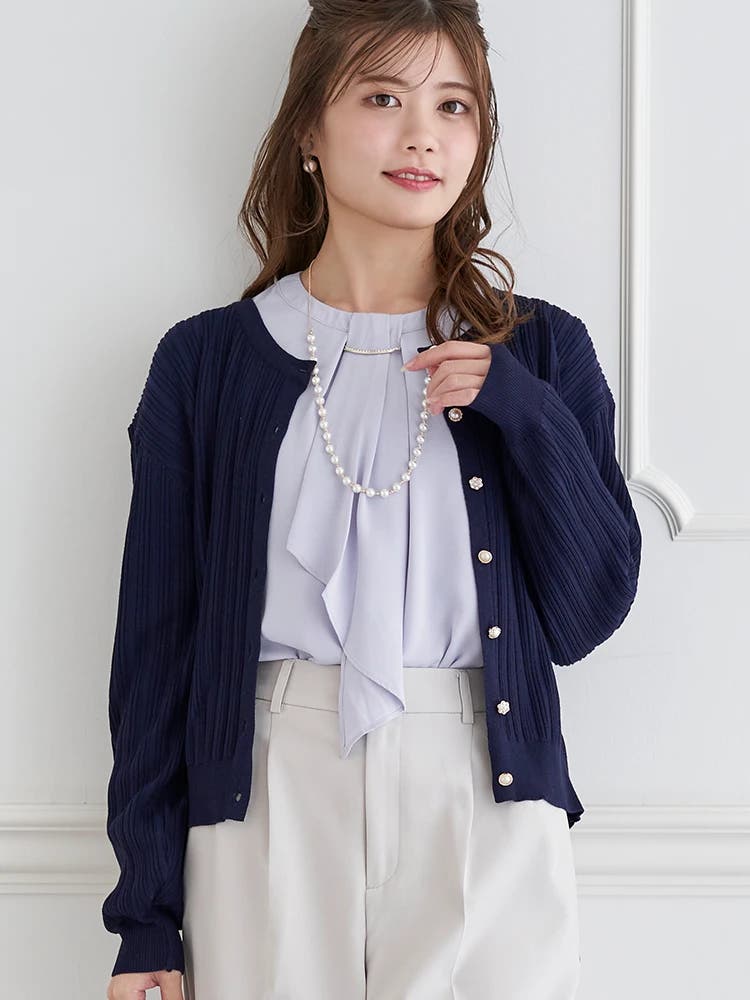 パールボタンニットカーディガン | LUDIC PARK | 詳細画像1 