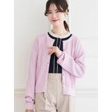 ピンク | パールボタンニットカーディガン | LUDIC PARK