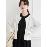 オフホワイト | パールボタンニットカーディガン | LUDIC PARK