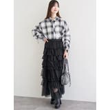 ラインストーン ショート丈チェックシャツ | LUDIC PARK | 詳細画像15 