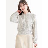 小花柄ピンタックブラウス | LUDIC PARK | 詳細画像1 