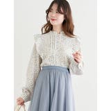 小花柄ピンタックブラウス | LUDIC PARK | 詳細画像2 