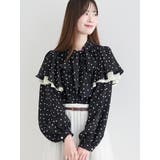 ドットボウタイフリルブラウス | LUDIC PARK | 詳細画像1 