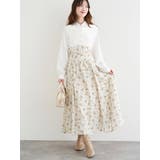 花柄ベルト付きワンピース | LUDIC PARK | 詳細画像1 