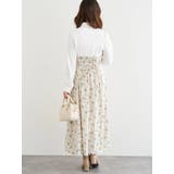 花柄ベルト付きワンピース | LUDIC PARK | 詳細画像4 