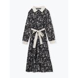 黒 | 花柄クレリックワンピース | LUDIC PARK