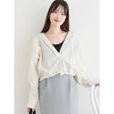 オフホワイト | フード付きシアードロストシャツ | LUDIC PARK