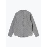 グレー | 総柄バンドカラーシャツ | LUDIC PARK