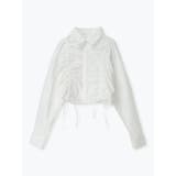 白 | ドロストショートシャツ | LUDIC PARK