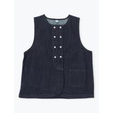 フロントダブルボタンデニムベスト | LUDIC PARK | 詳細画像1 
