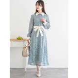 青 | 総レースクレリックワンピース | LUDIC PARK