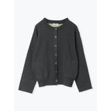 濃グレー | ハトメボタン配色クルーネックビッグカーディガン | LUDIC PARK