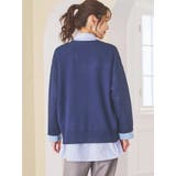 ハトメボタン配色クルーネックビッグカーディガン | LUDIC PARK | 詳細画像4