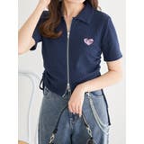 ハート刺繍ダブルZIPカットソー | LUDIC PARK | 詳細画像1 