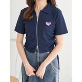 ハート刺繍ダブルZIPカットソー | LUDIC PARK | 詳細画像2 