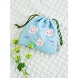OSAMU GOODS POP刺繍巾着 ブルー | LUDIC PARK | 詳細画像1