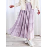 シフォンプリーツティアードスカート | LUDIC PARK | 詳細画像2 