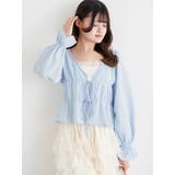 サックス | ラインストーンふくれジャガードボレロ | LUDIC PARK