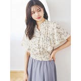 無地花柄ピンタックブラウス | LUDIC PARK | 詳細画像2 