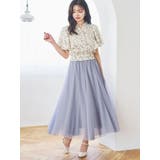 無地花柄ピンタックブラウス | LUDIC PARK | 詳細画像7 