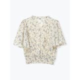 無地花柄ピンタックブラウス | LUDIC PARK | 詳細画像10 