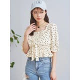 柄アソートシャーリングブラウス | LUDIC PARK | 詳細画像2 