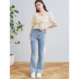 柄アソートシャーリングブラウス | LUDIC PARK | 詳細画像5 