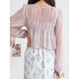 フロントリボンシアーラメブラウス | LUDIC PARK | 詳細画像4 