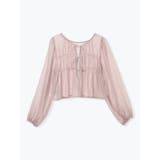 フロントリボンシアーラメブラウス | LUDIC PARK | 詳細画像11 