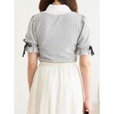 リボン付きシャツレイヤード風トップス | LUDIC PARK | 詳細画像4 