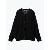 黒 | 【UVカット・抗ピル加工・接触冷感】クルーネックカーディガン | LUDIC PARK