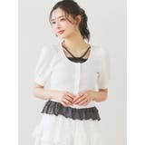 リボンレースレイヤード風フリルトップス | LUDIC PARK | 詳細画像1 