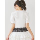 リボンレースレイヤード風フリルトップス | LUDIC PARK | 詳細画像4 