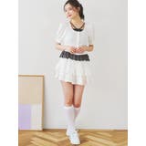 リボンレースレイヤード風フリルトップス | LUDIC PARK | 詳細画像7 