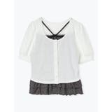 リボンレースレイヤード風フリルトップス | LUDIC PARK | 詳細画像10 