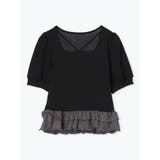 リボンレースレイヤード風フリルトップス | LUDIC PARK | 詳細画像11 