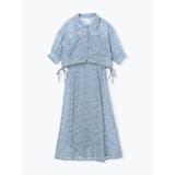 [SET]サイドリボンショートシャツ×花柄ジャガードキャミソールフレアワンピース | LUDIC PARK | 詳細画像7 