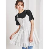 花柄刺繍ティアードキャミチュニック | LUDIC PARK | 詳細画像2 